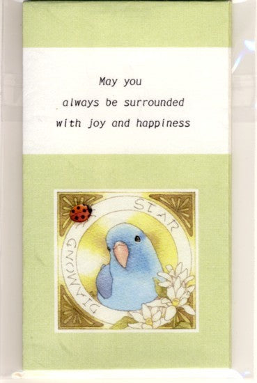 和紙　ぽち袋　ミニ封筒　 マメルリハ　ダイヤモンドスター　英語版　(10枚セット）