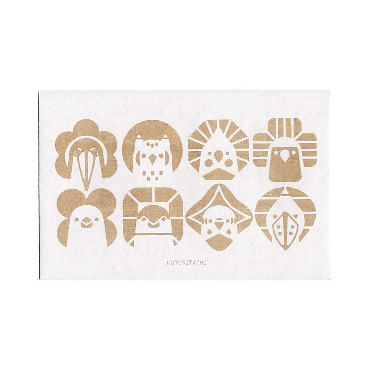 カード封筒　花小鳥文様